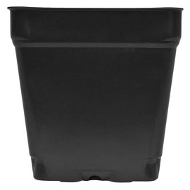 Gro Pro Black Square Shuttle Pot, 3.5" x 3.5" x 3.5
