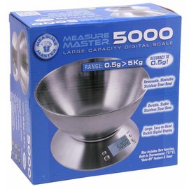 Measure Master Measure Master 5000g Digital Scale w/ 1.6 L Bowl - 5000g Capacity x 0.5g Accuracy