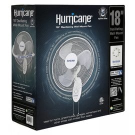 Hurricane Supreme Oscillating Wall Mount Fan 18 in