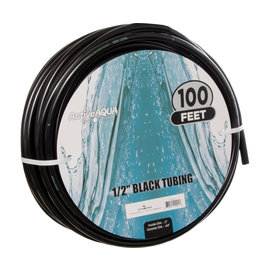 Hydrofarm Active Aqua 1/2" ID Black Tubing 100