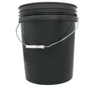 Hydrofarm Black Bucket , 5 Gallon
