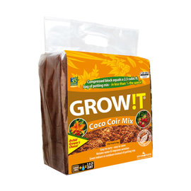 GROW!T GROWIT Organic Coco Coir Mix, Block
