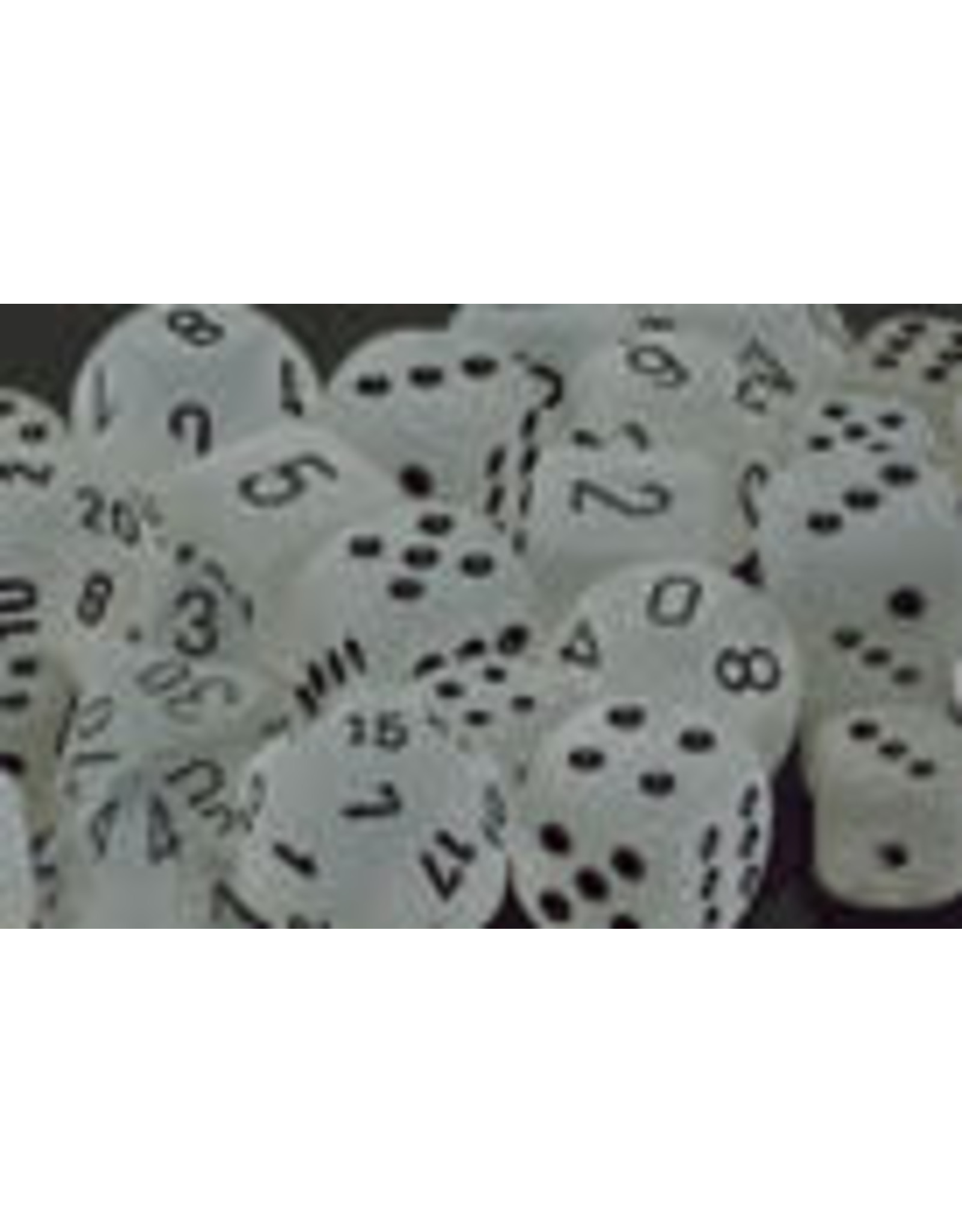 Chessex Polyhedral 7 Dice Set Frosted Clear w/Black CHX27401
