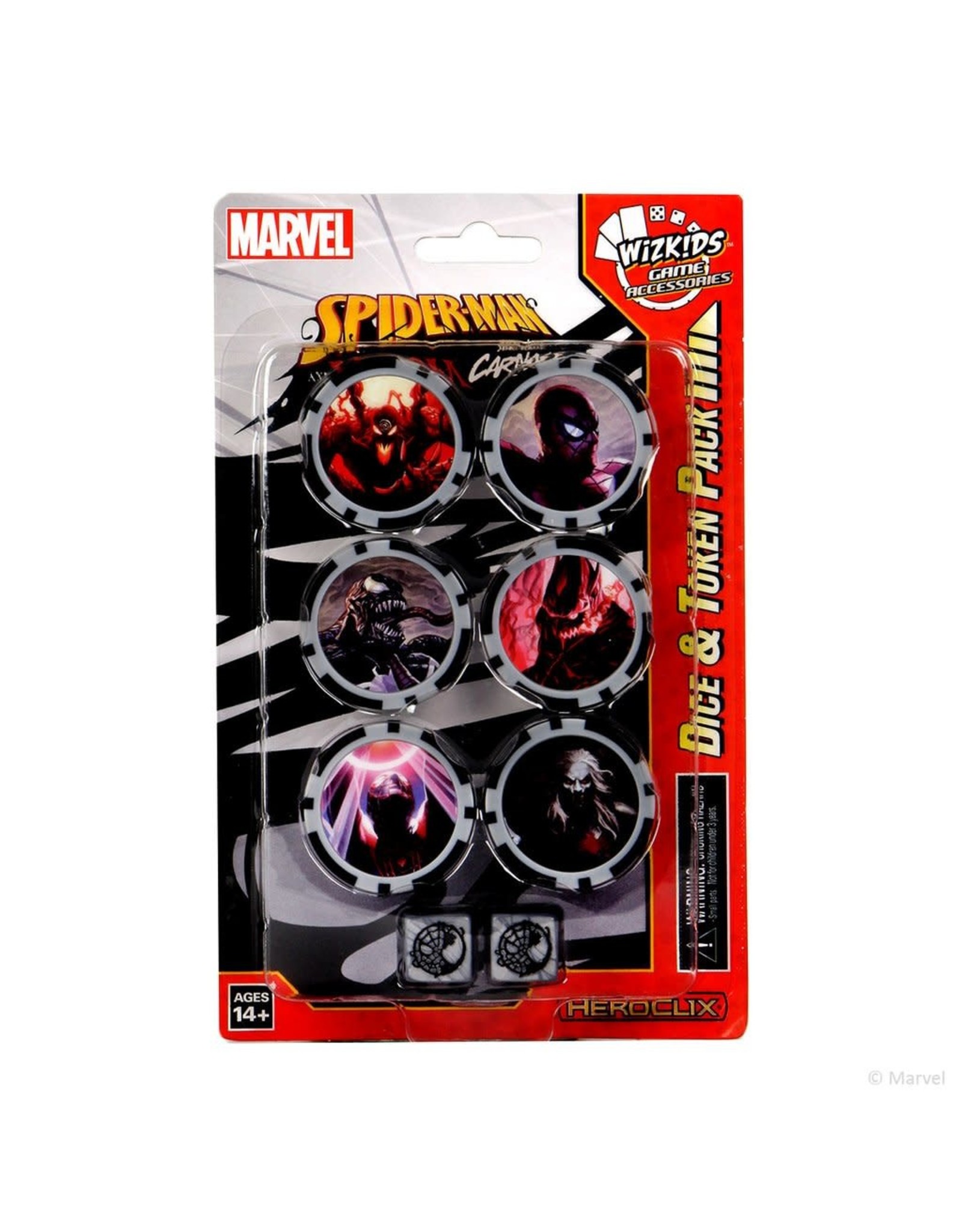 Wizkids Marvel HeroClix: Spider-Man and Venom Absolute Carnage Dice and Token Pack