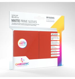 Gamegenic MATTE Prime Sleeves: Red