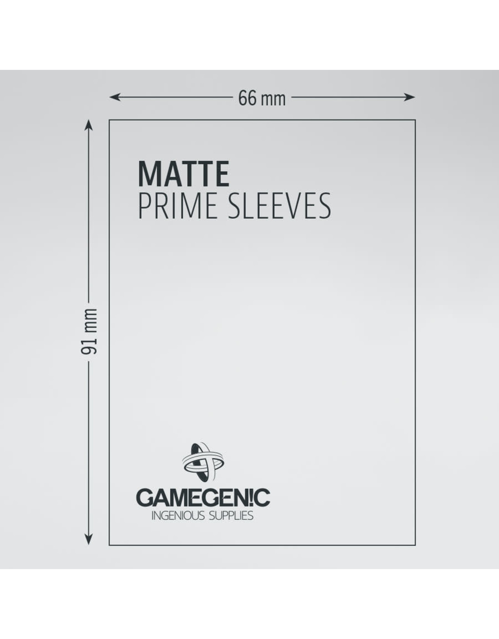 Gamegenic MATTE Prime Sleeves: Gray
