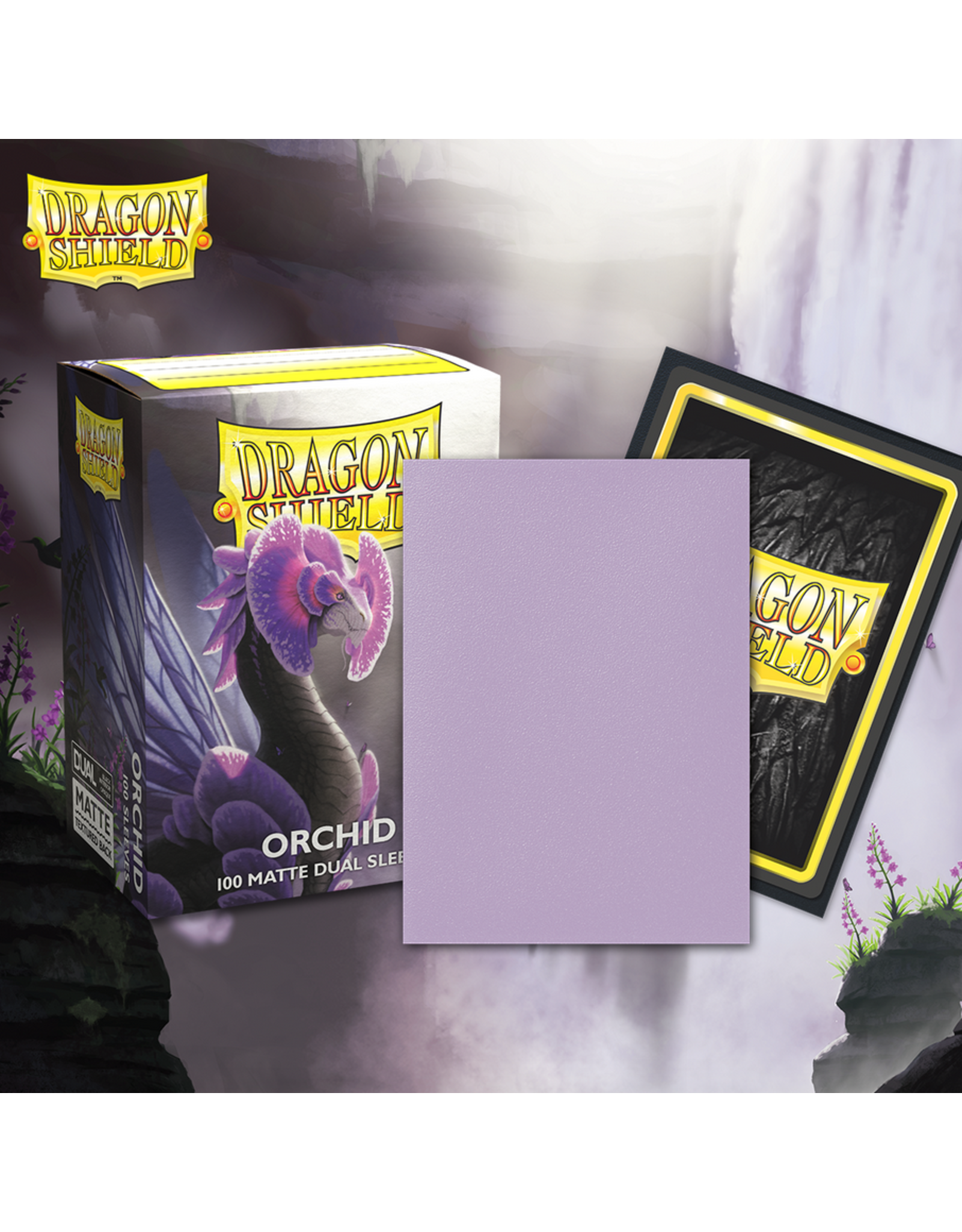 Arcane Tinmen Dragon Shields: (100) Matte Dual - Orchid