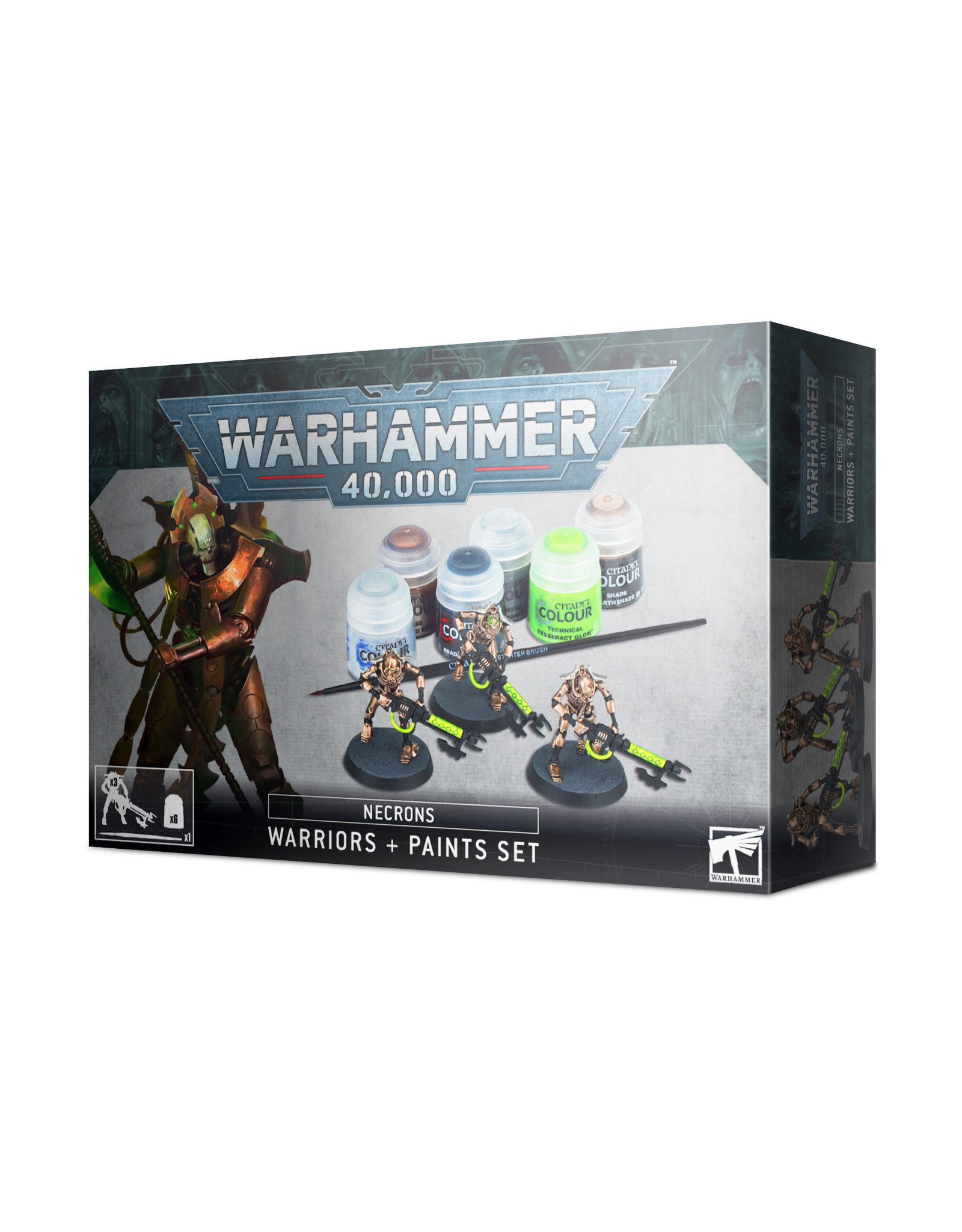 Games Workshop Warhammer 40K: Necrons Warriors + Paint Set
