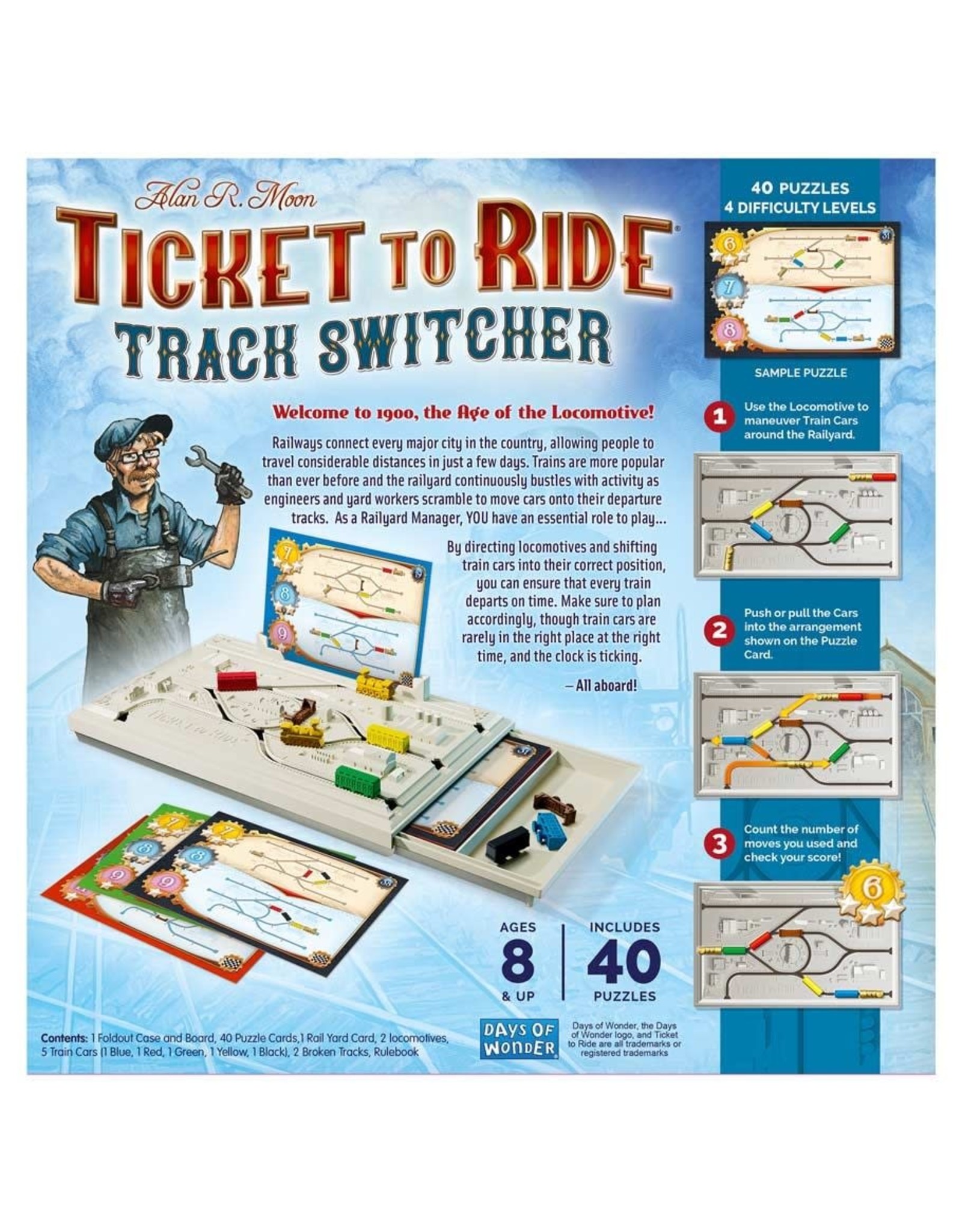 Asmodee LogiQuest Ticket to Ride Track Switcher Logic Puzzle