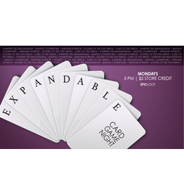Expandable Card Game Night Mon 1/31 5PM