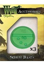 Wyrd Miniatures Green 50mm Translucent Bases (3 pack)