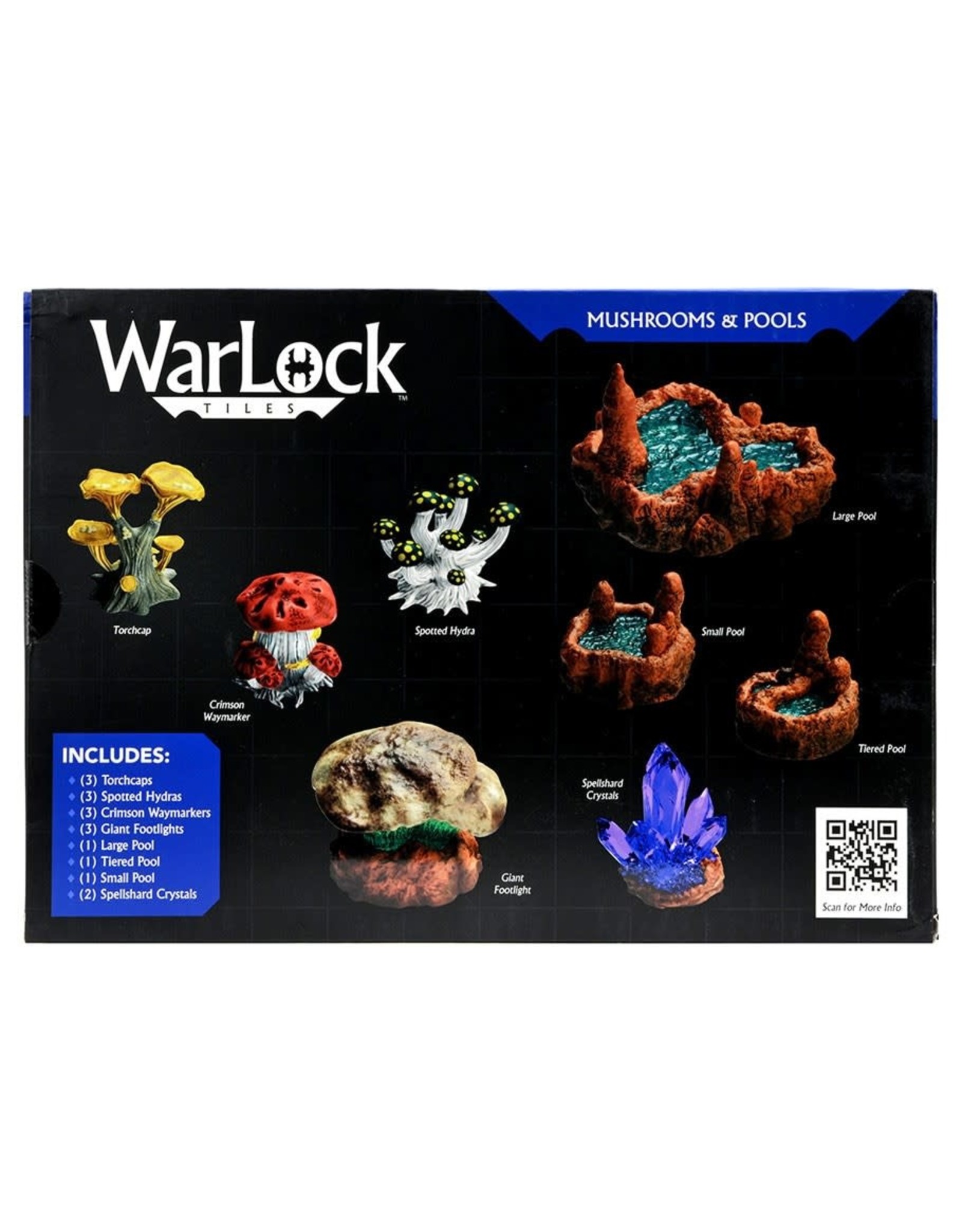 Wizkids WarLock Tiles: Caverns Accessory - Mushrooms & Pools