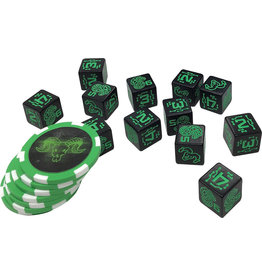 Catalyst Game Labs Shadowrun RPG: 6th Edition Dice & Edge Tokens 2 Green