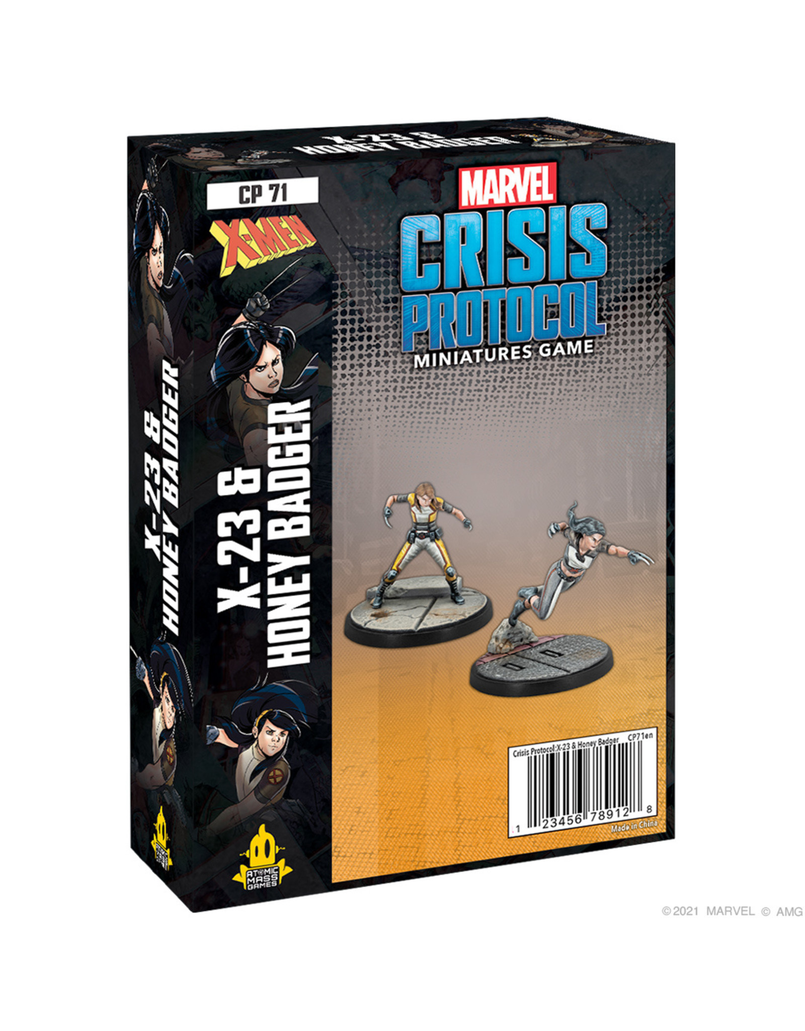 Atomic Mass Games Marvel Crisis Protocol: X-23 & Honey Badger