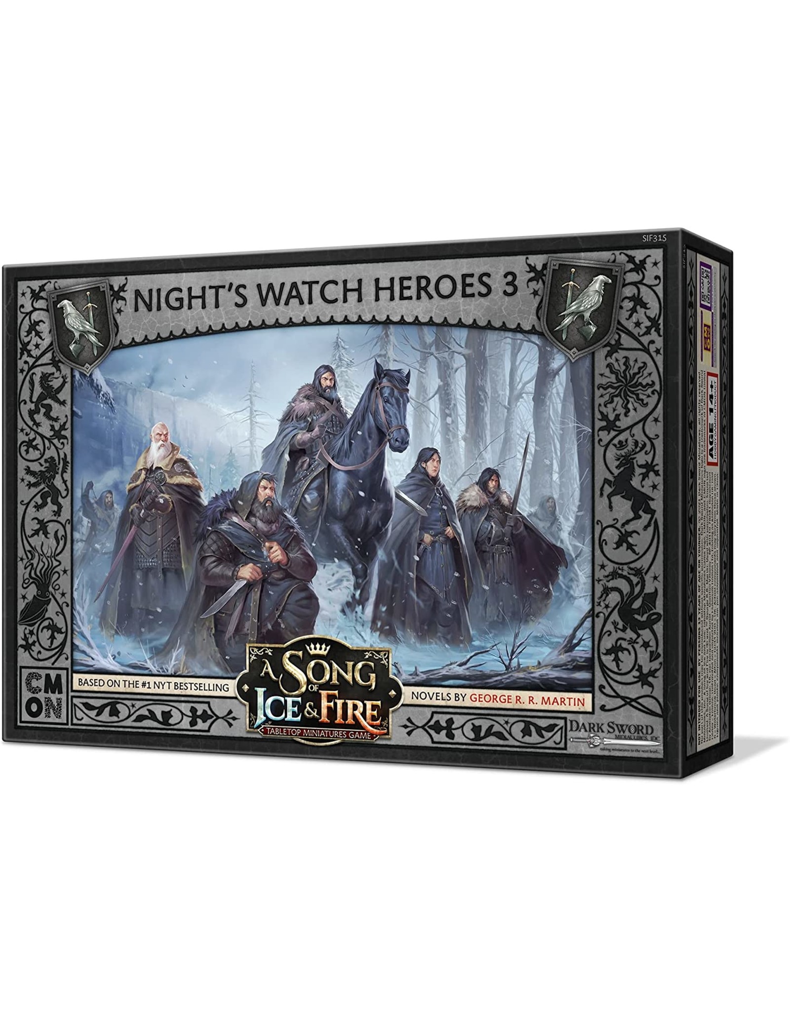 Cool Mini or Not A Song of Ice & Fire Tabletop Miniatures Game: NIGHT'S WATCH HEROES 3