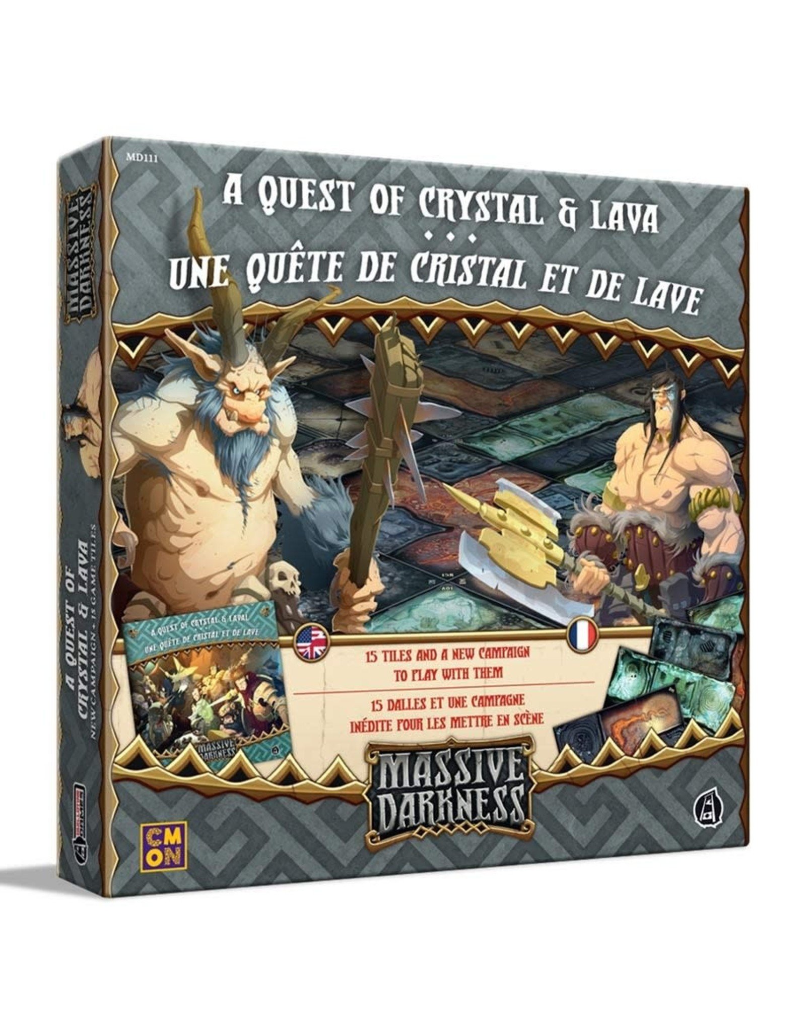 Cool Mini or Not Massive Darkness 2: Quest of Crystal & Lava Tiles Set