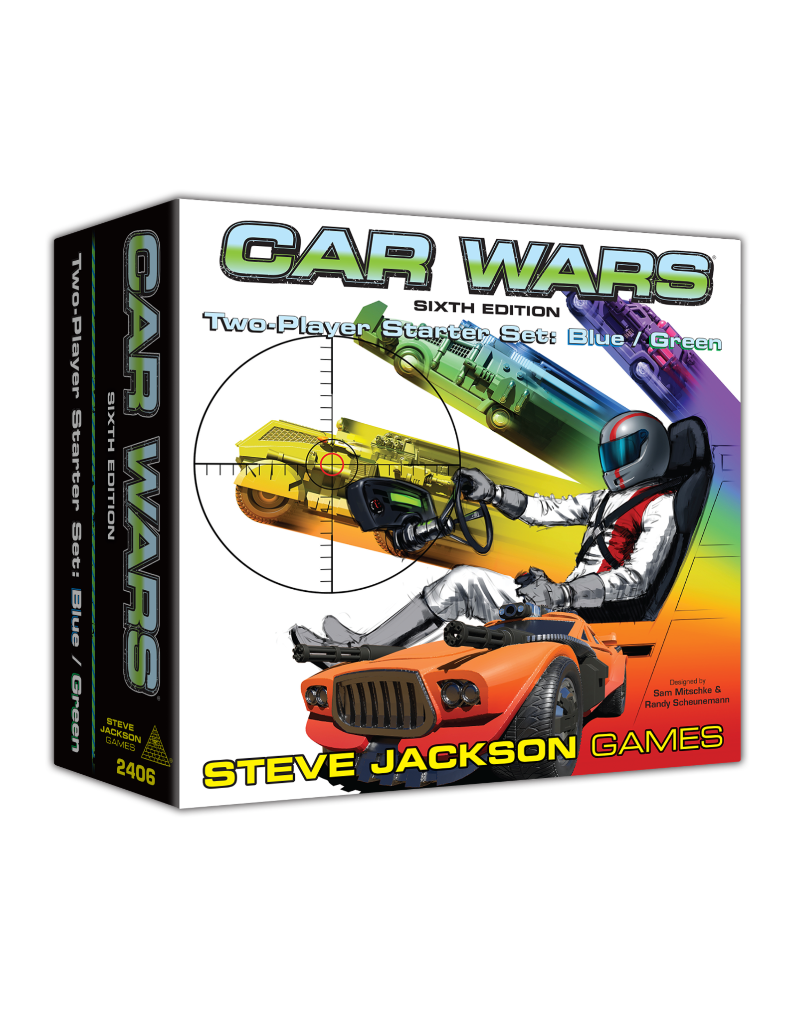 Steve Jackson Games Car Wars 6th Edition 2 Player Starter Blue/Green