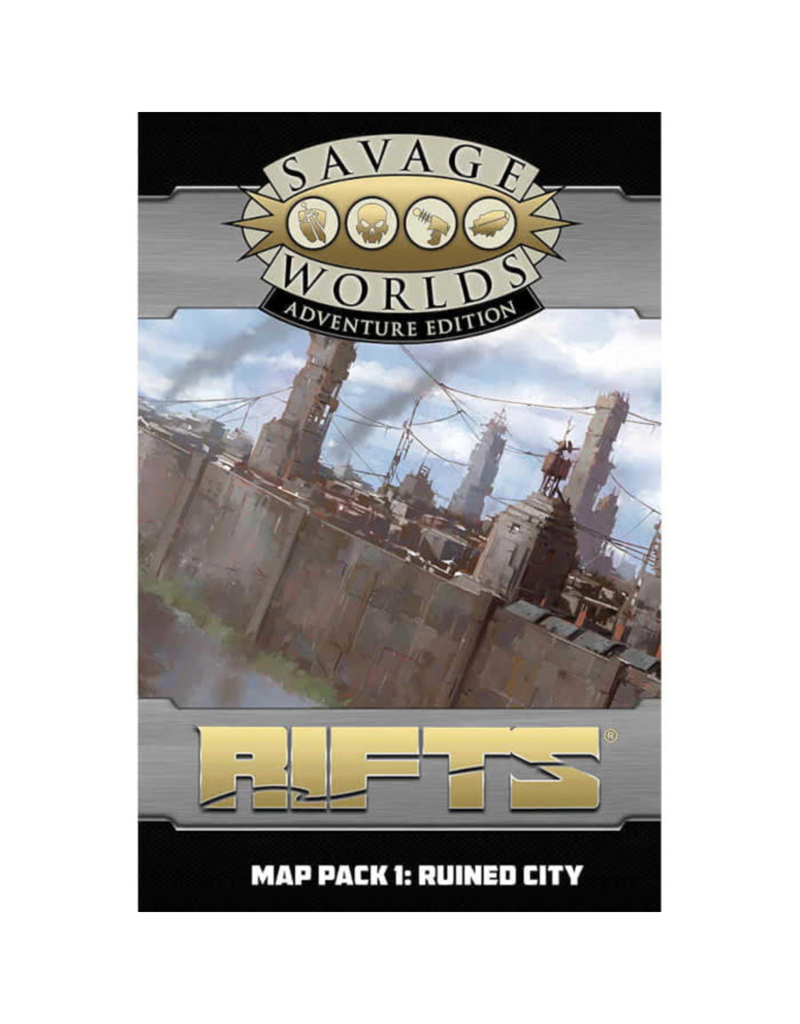 Studio 2 Publishing Savage Worlds RPG: Rifts - Map Pack 1 Ruined City