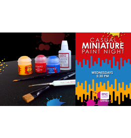 Wed 04/24 5:30PM  Minis Paint Night