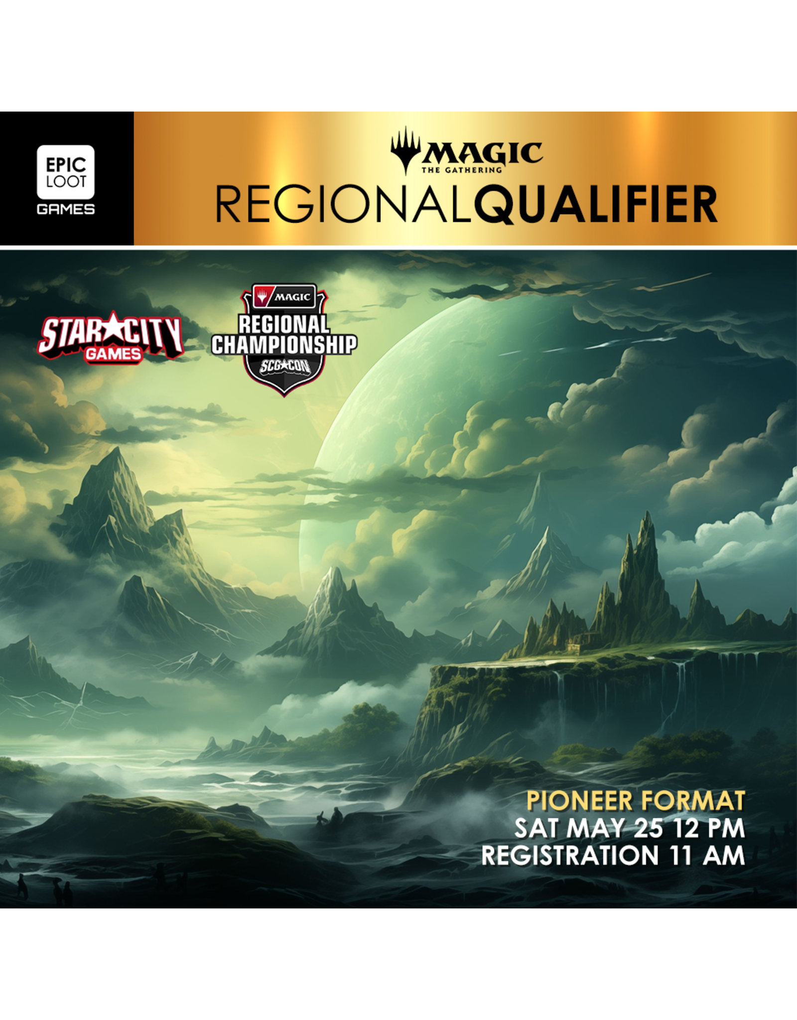 Sat 05/25 12PM MTG Regional Championship Qualifier - Pioneer