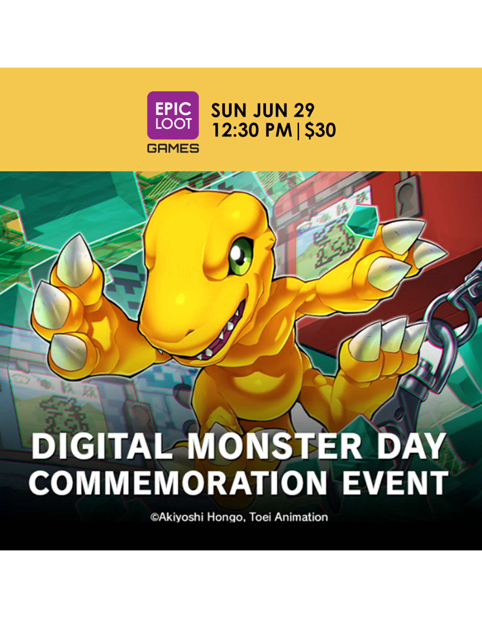 06/29 SUN 12:30PM Digital Monster Day Commemoration Event