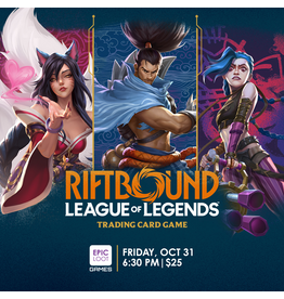 10/31 FRI 6:30PM Riftbound Card Game Launch Event - Jinx Champion Deck