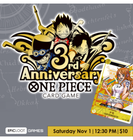 11/01 SAT 12:30PM ONE PIECE CARD GAME 3rd Anniversary Event