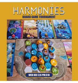 12/03 WED 6:00PM Harmonies Board Game Tournament