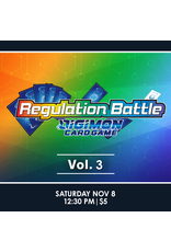 11/08 SAT 12:30PM DIGIMON CARD GAME Regulation Battle Vol.3