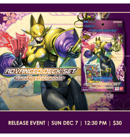 12/07 SUN 12:30PM DIGIMON CARD GAME Advanced Deck -AMETHYST MANDALA- [ST-22] Release Event