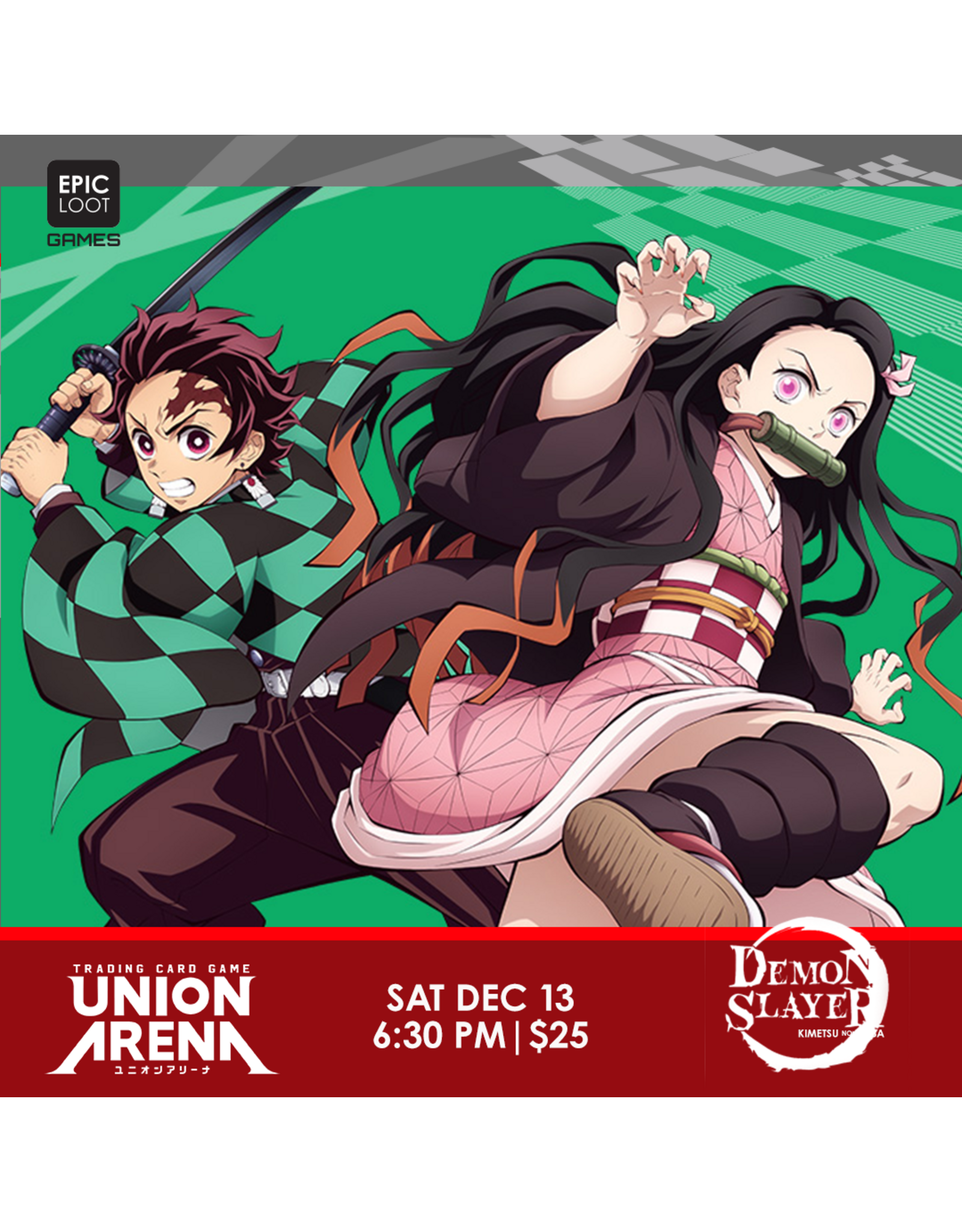 12/13 SAT 6:30PM UNION ARENA Demon Slayer: Kimetsu no Yaiba Vol.2 [UEX05BT] Release Event