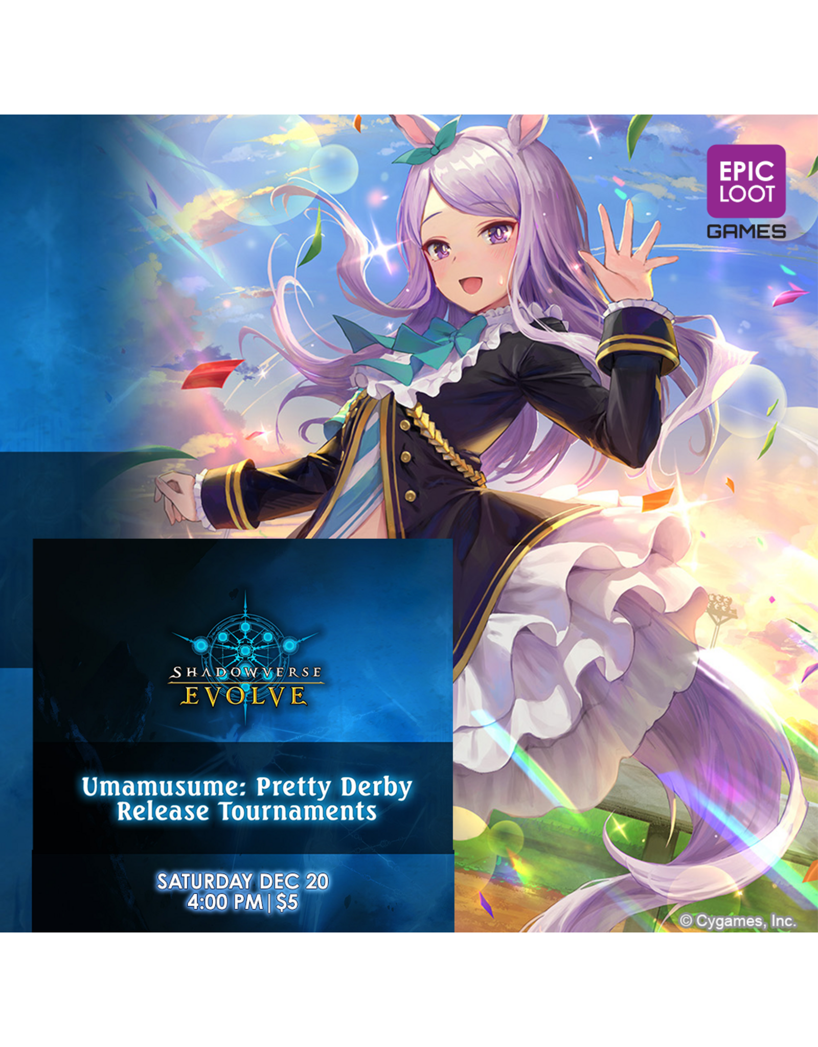 12/20 SAT 4:00PM SVEE Umamusume: Pretty Derby Release Tournament