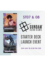 01/18 SUN 4:30PM Gundam Card Game Starter Deck ST07/ST08 Release Event