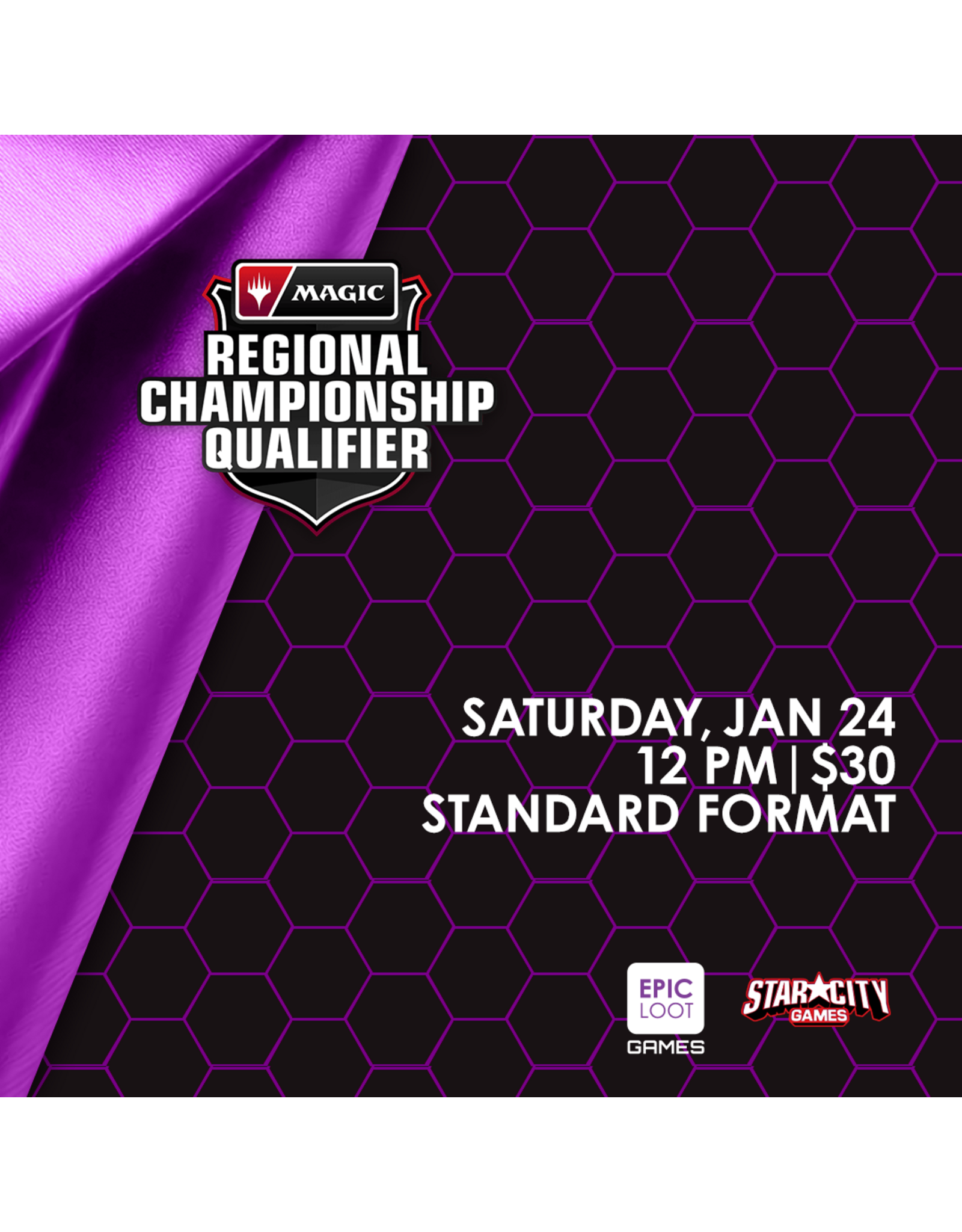 01/24 SAT 12:00PM MtG | Regional Championship Qualifier