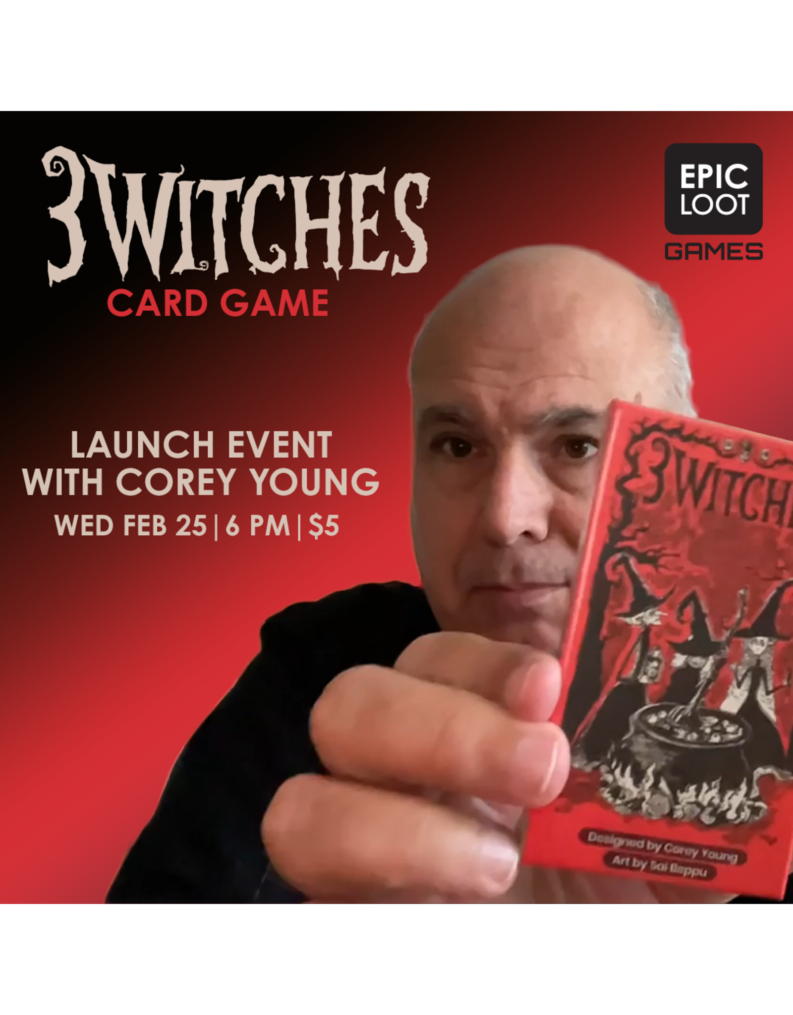 02/25 WED 6:00PM 3 Witches Launch Event