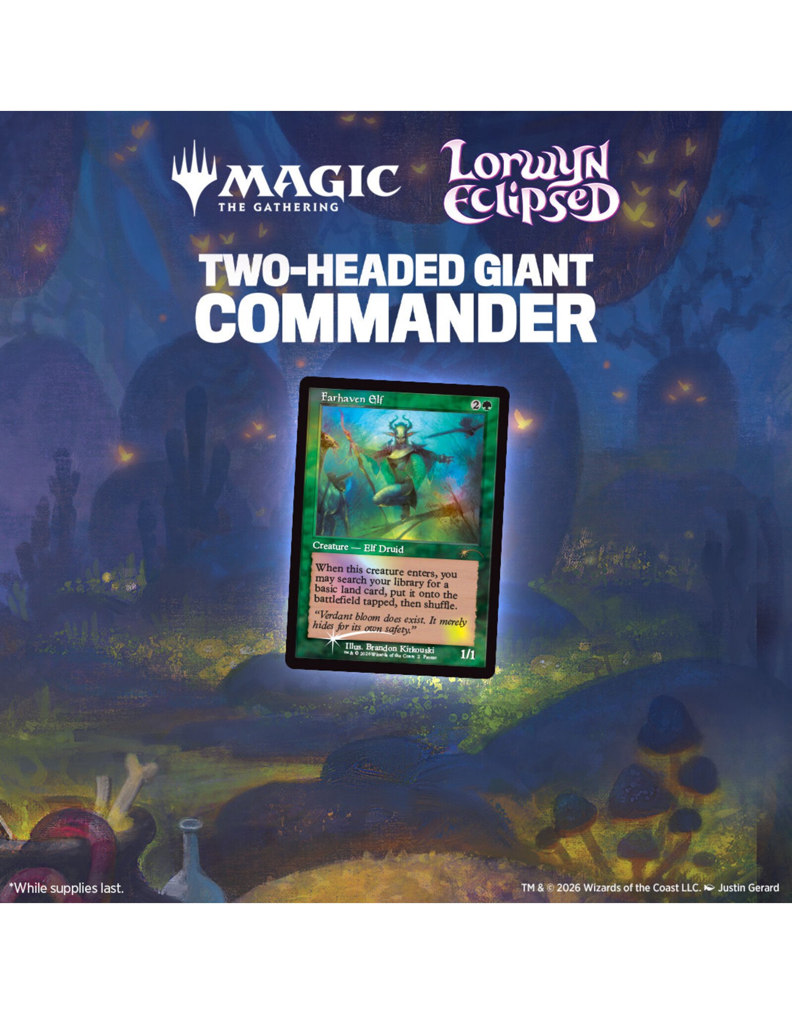 02/16 MON 5:00PM MtG | Lorwyn Eclipsed 2-Headed Giant Commander