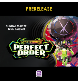 03/22 SUN 12:30PM Pokemon Mega Evolution - Perfect Order Prerelease