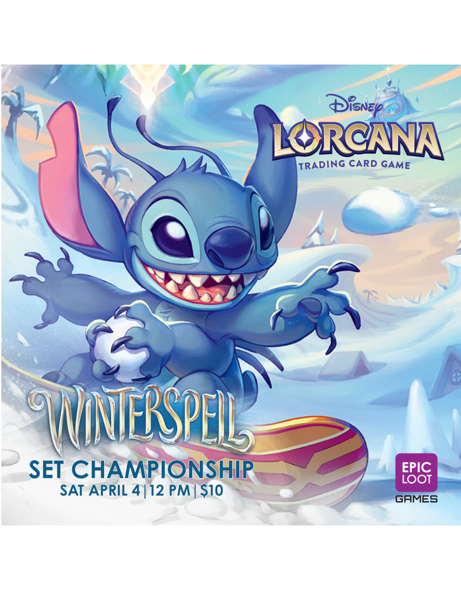 04/04 SAT 12:00PM Disney Lorcana Winterspell Set Championship