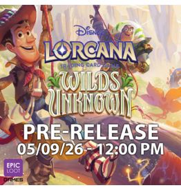 05/09 SAT 12:00PM Disney Lorcana: Wilds Unknown Prerelease
