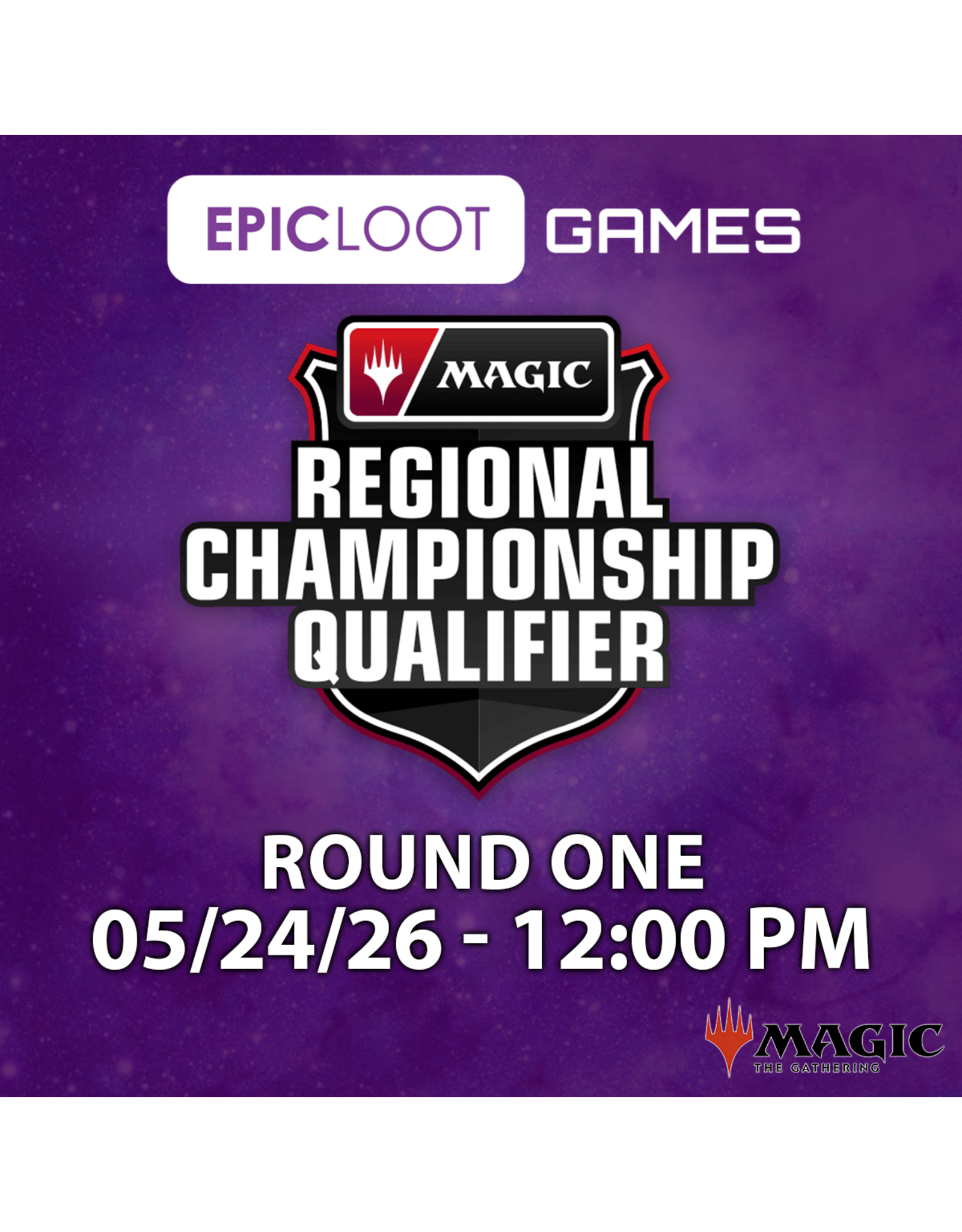 05/24 SUN 12:00PM MtG | US Regional Championship Qualifier 2026-27 Round 1