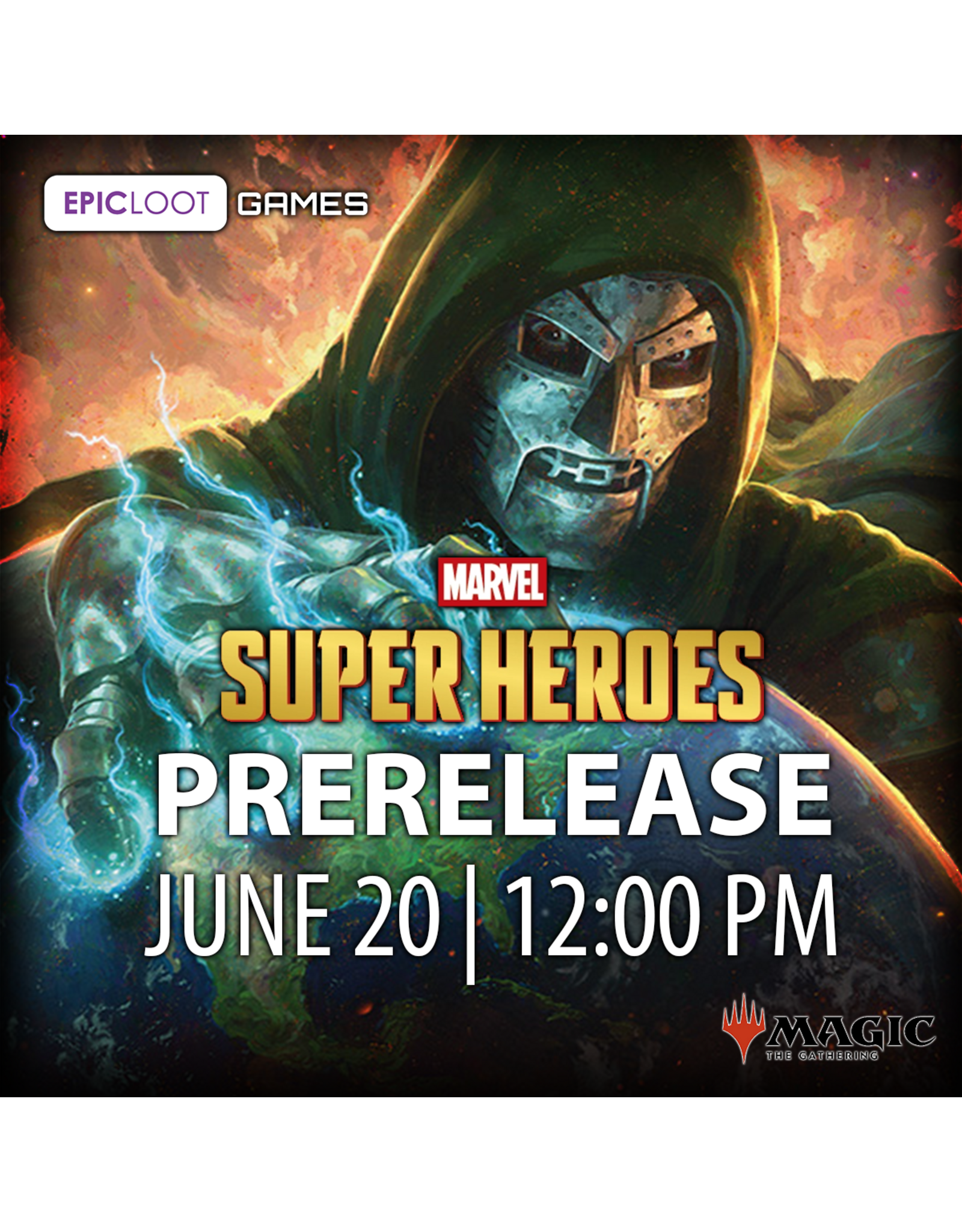 06/20 SAT 12:00PM MtG | Marvel Super Heroes Prerelease