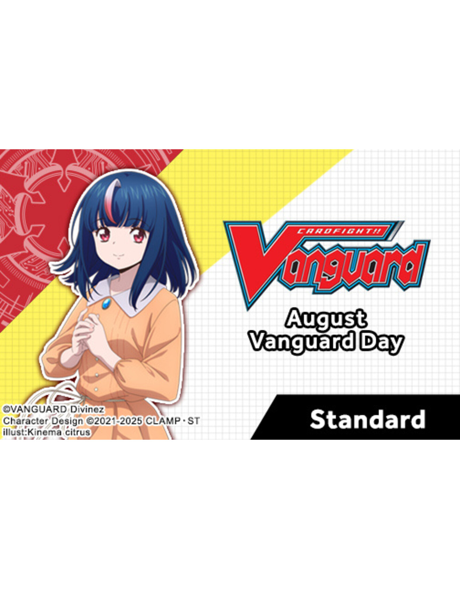 08/30 SUN 4:00PM Cardfight!! Vanguard | Vanguard Day August 2026