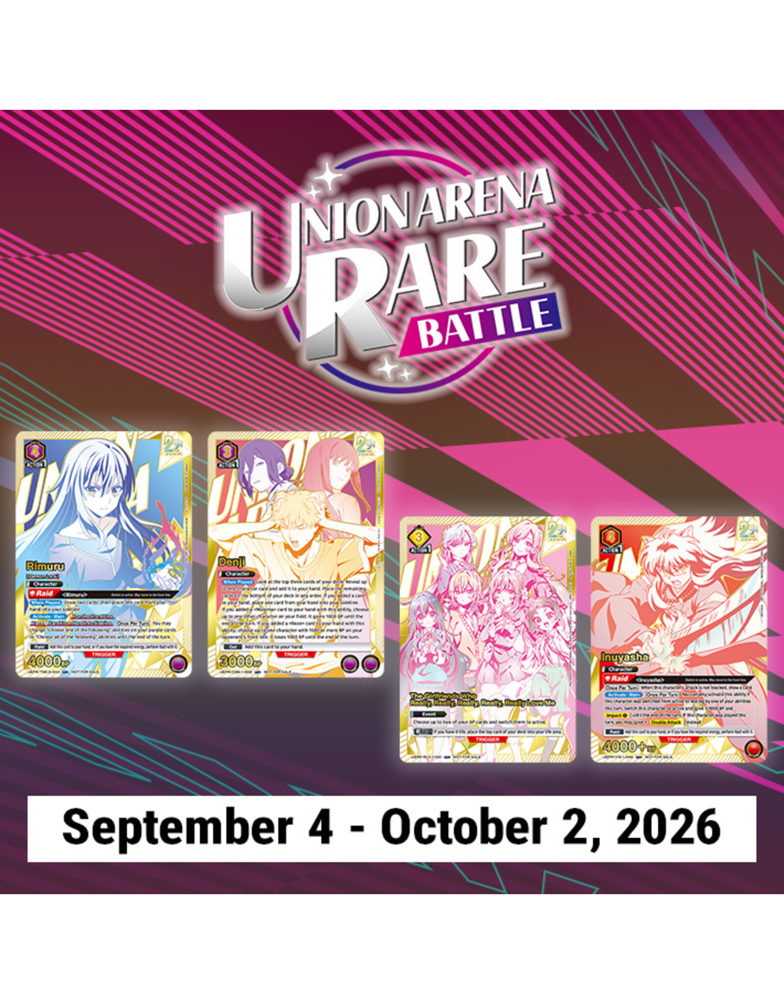 09/19 SAT 6:30PM UNION ARENA RARE BATTLE -CHAINSAW MAN-