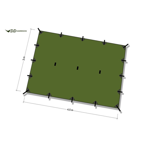 DD HAMMOCKS DD HAMMOCKS DD TARP XL 4.5M x 3M, GREEN, DD HAMMOCKS DD HAMMOCKS DD TARP XL 4.5M x 3M, GREEN,