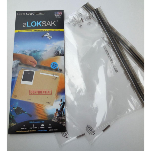 ALOKSAK ALOKSAK WATEPROOF BAG MULTI PACKS SIZE 13x11 (2PACK) ALOKSAK ALOKSAK WATEPROOF BAG MULTI PACKS SIZE 13x11 (2PACK)