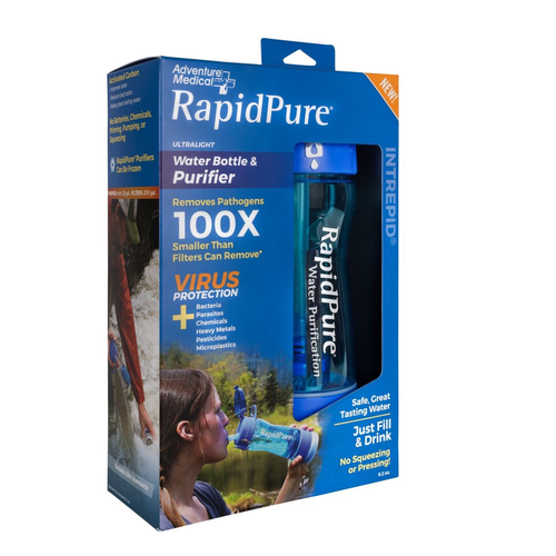 RAPIDPURE RAPIDPURE INTREPID BOTTLE WATER PURIFIER RAPIDPURE RAPIDPURE INTREPID BOTTLE WATER PURIFIER