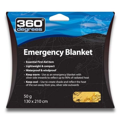 360 DEGREES 360 DEGREES EMERGENCY BLANKET 360 DEGREES 360 DEGREES EMERGENCY BLANKET