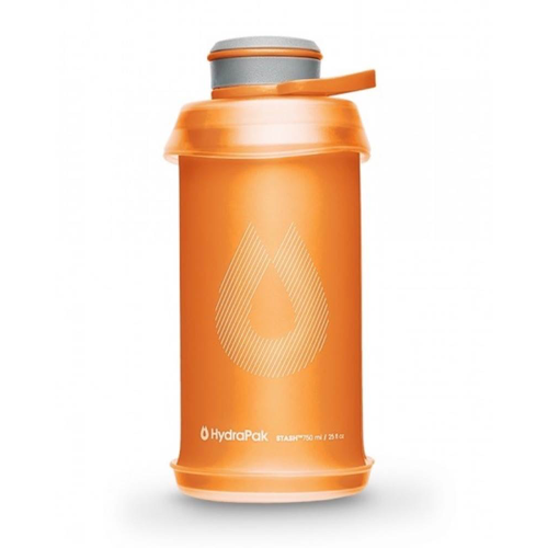 HYDRAPAK HYDRAPAK 750ML STASH 2.0 BOTTLE, ORANGE HYDRAPAK HYDRAPAK 750ML STASH 2.0 BOTTLE, ORANGE