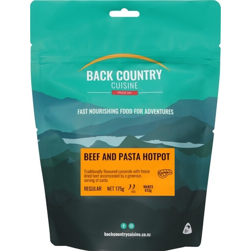 BACKCOUNTRY BACKCOUNTRY BEEF AND PASTA HOTPOT (REGULAR) BACKCOUNTRY BACKCOUNTRY BEEF AND PASTA HOTPOT (REGULAR)
