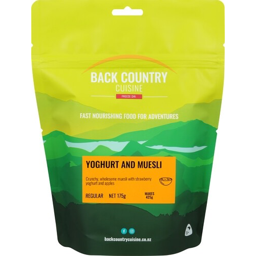 BACKCOUNTRY BACKCOUNTRY YOGHURT AND MUESLI (REGULAR) BACKCOUNTRY BACKCOUNTRY YOGHURT AND MUESLI (REGULAR)